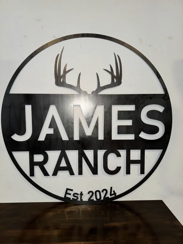 James Ranch Metal Sign