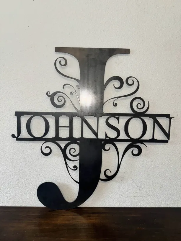 Johnson Custom Metal Sign