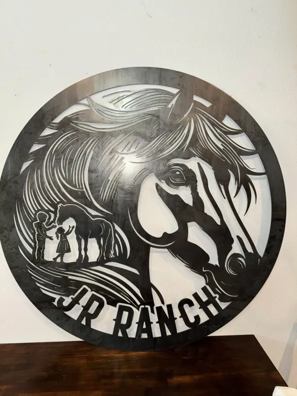 JR Ranch Metal Sign