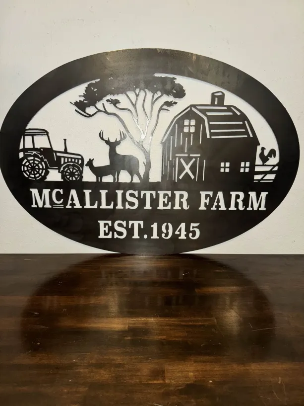 McAllister Ranch Metal Sign