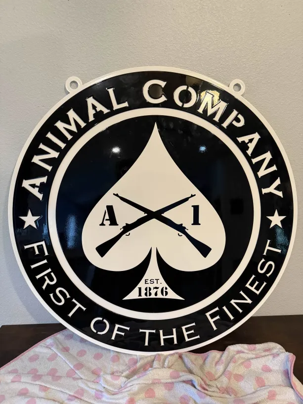 Animal Company Custom Metal Sign