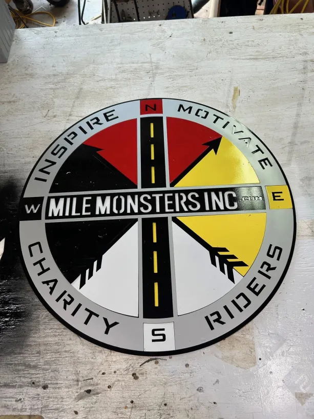 Monster Co Custom Metal Sign